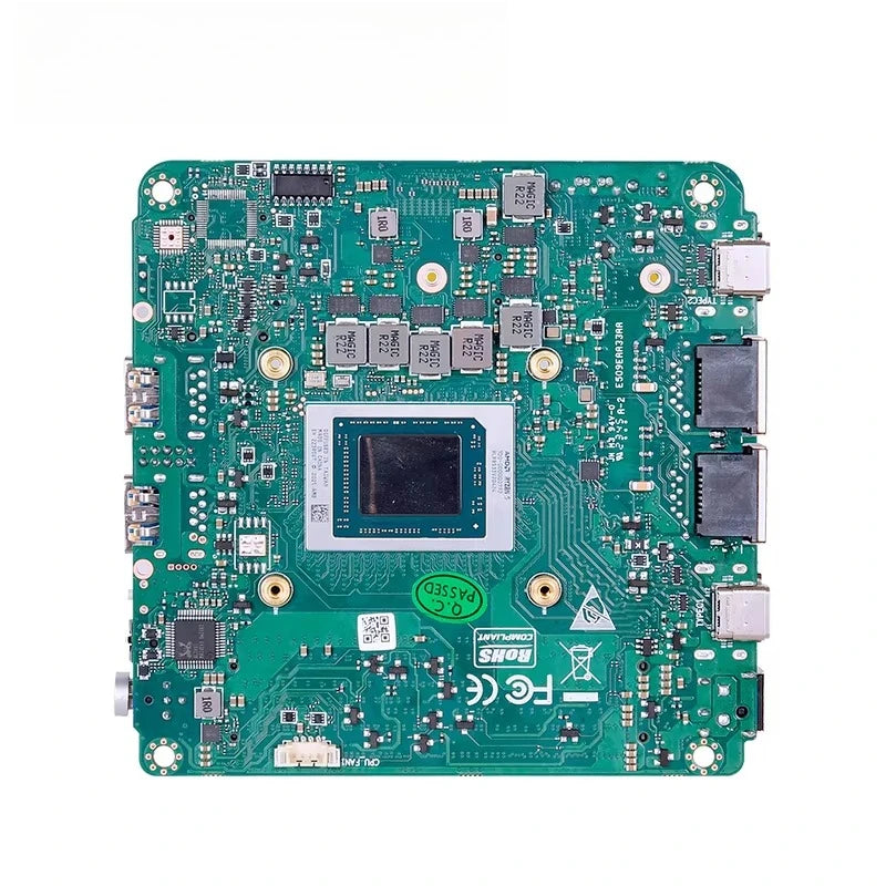 10*10cm Motherboard R-yzen 7940HS 8845HS 7840HS 7735HS 7535U 2 Lan RS232 2*DDR5 2*HD 2*Type-C 2*USB X86 NUC PC Motherboard