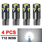 2/4/8 PCS Super Bright T10 W5W LED Bulb CANBUS 900LM 12V 24V 2016-18SMD 6500K White Car Interior Dome Trunk License Plate Lights