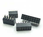 20pcs 2.54mm Pitch 2x4P 5P 8P 10P 20P 40Pin Straight Vertical PH6.8mm Double Row Square Female Pin Header Socket Connector