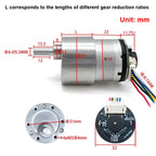 1pc JGB37-520 DC Geared Motor with Its Own Code Hall Encoder Self-Balancing Trolley with Speed Measurement