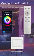 TUYA Intelligent LED Ceiling Light RGB Remote Dimming WiFi Bluetooth Decorative Light Living Room Bedroom Indoor Home Light