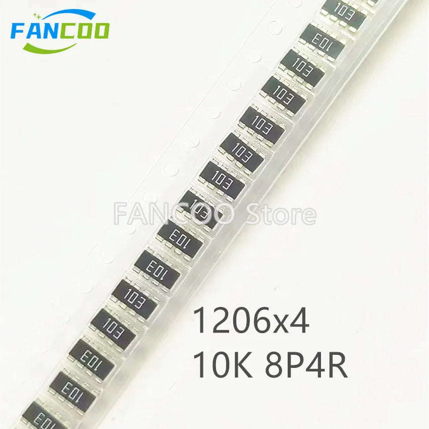100pcs 1206x4 1206 1206*4 8P4R Original new 1k 10k 47k 473 2K 202 2.2k 2k2 222 100k 104 103 res network SMD 33k 333 102 4.7K 472