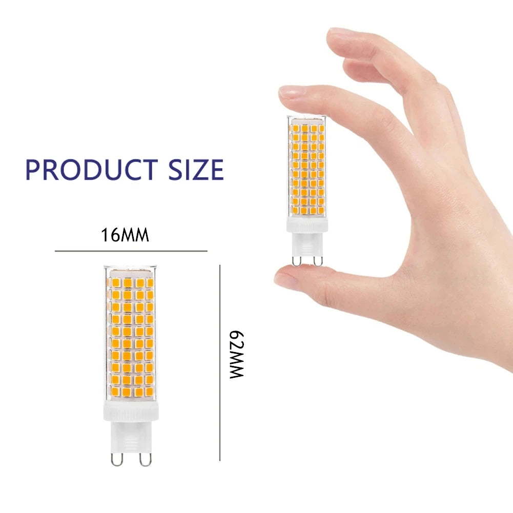 10pcs G9 LED Lamp AC100V-265V 10W No Flicker 76LEDS SMD2835 Ceramics Chandeliers Light Lighting For Living Room Led Bulb