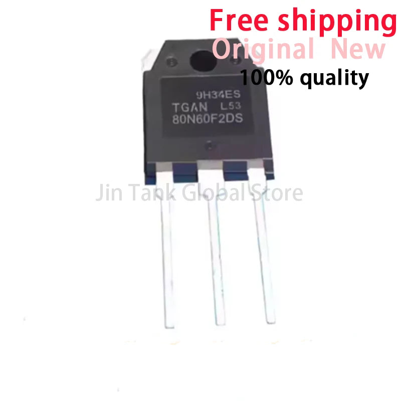 5PCS TGAN80N60F2DS 80N60F2DS 80A600V TO-3P new original IGBT transistor