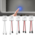 HOT DC12V-24V Dimmable Touch Sensor Switch For Single Color/ CCT Adjustable LED Strip Light Bathroom Mirror Backlight Switch
