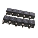 DC 12V 30 AMP Car Automotive Boat Truck 4 Pins SPST Alarm Relay Pack of 10