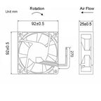 Sleeve Bearing Industrial Cooling Fans with Brushless Motor Mini Quiet Computer Accessories Ventilador DC 12v 120mm 80mm 40mm