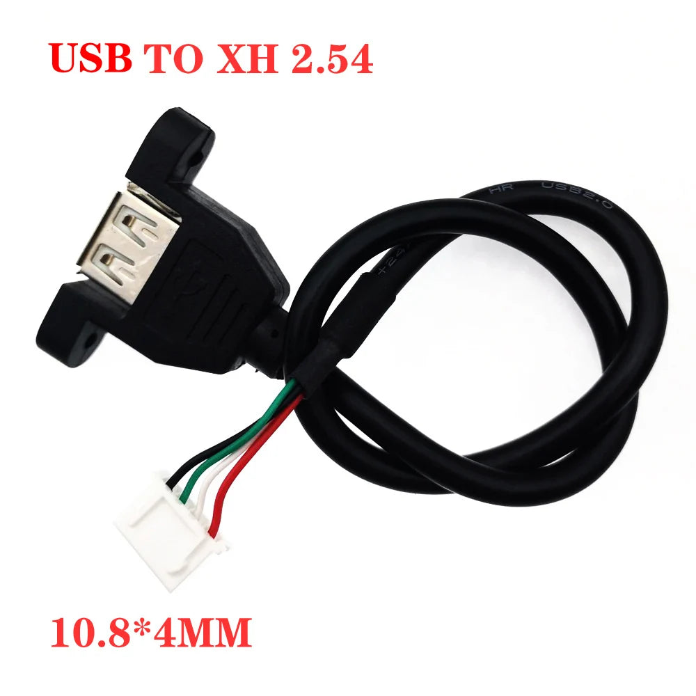 4pin 5pin USB to XH2.54/PH2.04p/MX1.25/SH1.0 Female/Male Cable USB To DuPont Data Adapter 30cm 18AWG 14AWG Touch Screen Cable