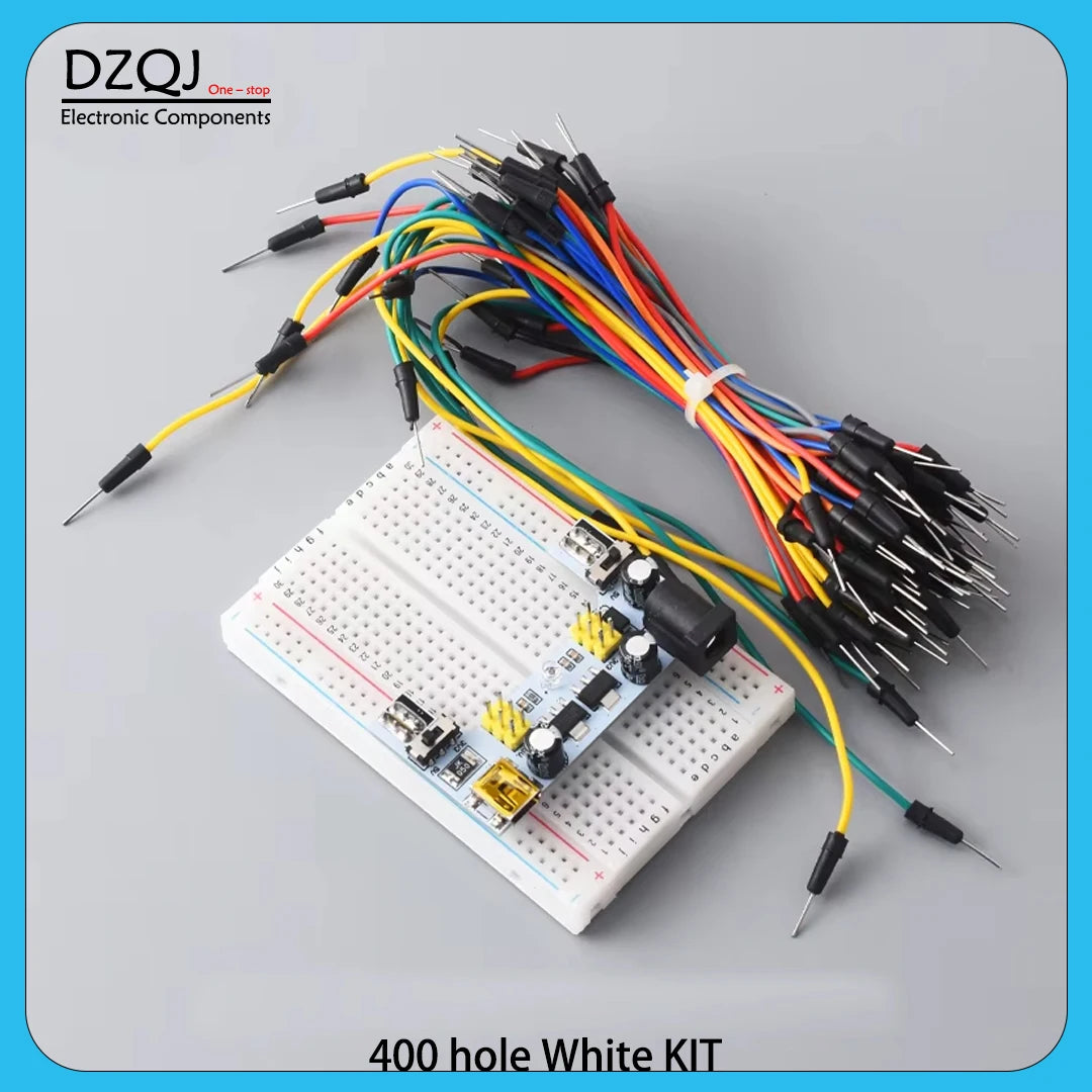 Solderless Breadboard 830 400 Point MB-102 SYB-170 Prototype Board Dupont Wire Jumper Kit for Arduino DIY Electronics