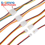 10pcs/5pairs XH2.54mm 0.1" Pitch Wire Terminal Cable Connector 2/3P/4P/5P/6/7/8/9/10/12Pin 10/20/30cm Male Female Plug Socket