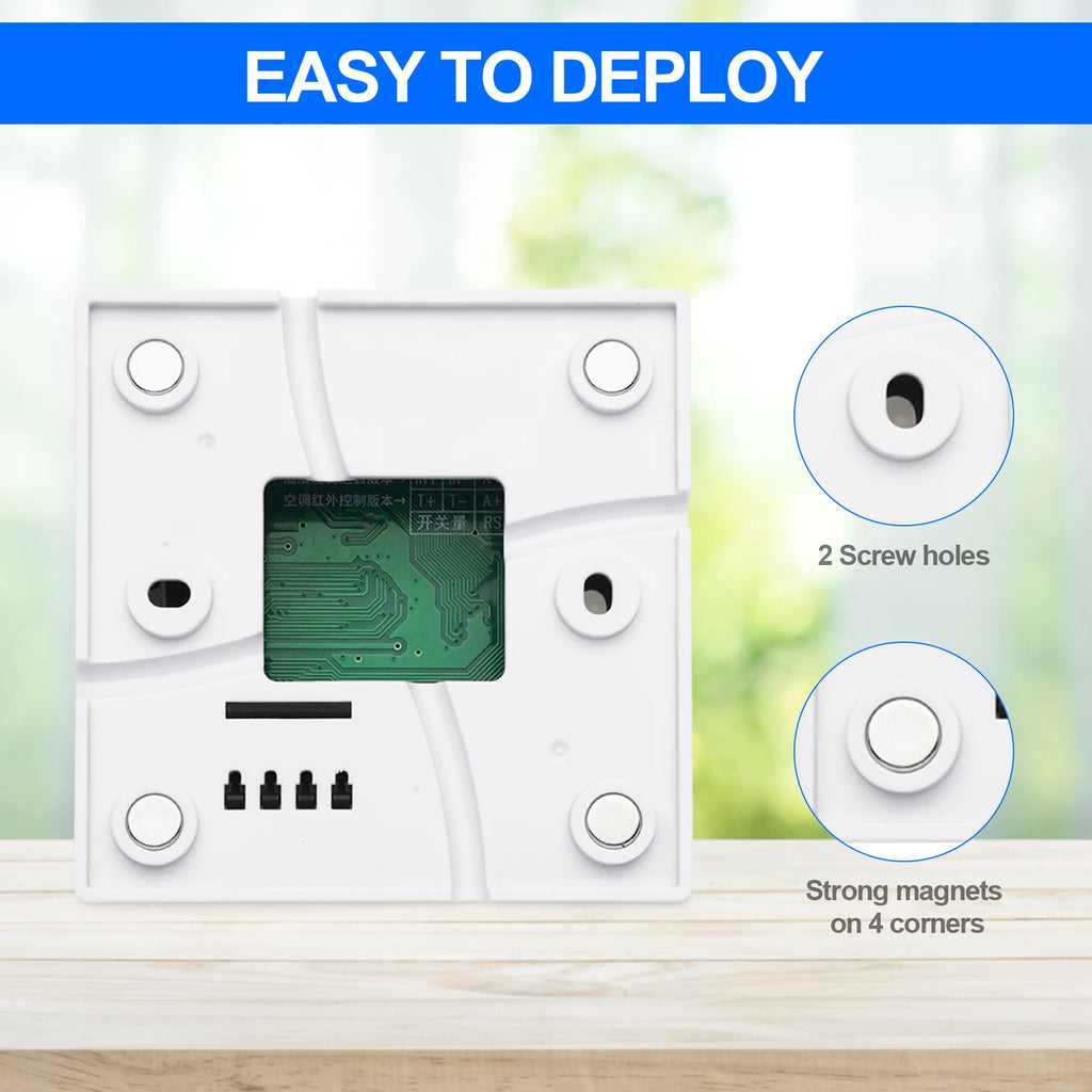 High Accuracy POE RJ45 Ethernet Temperature Humidity Sensor with Large LCD Display SNMP V1/TCP/UDP IP Network Monitoring Support