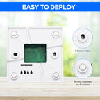 High Accuracy POE RJ45 Ethernet Temperature Humidity Sensor with Large LCD Display SNMP V1/TCP/UDP IP Network Monitoring Support