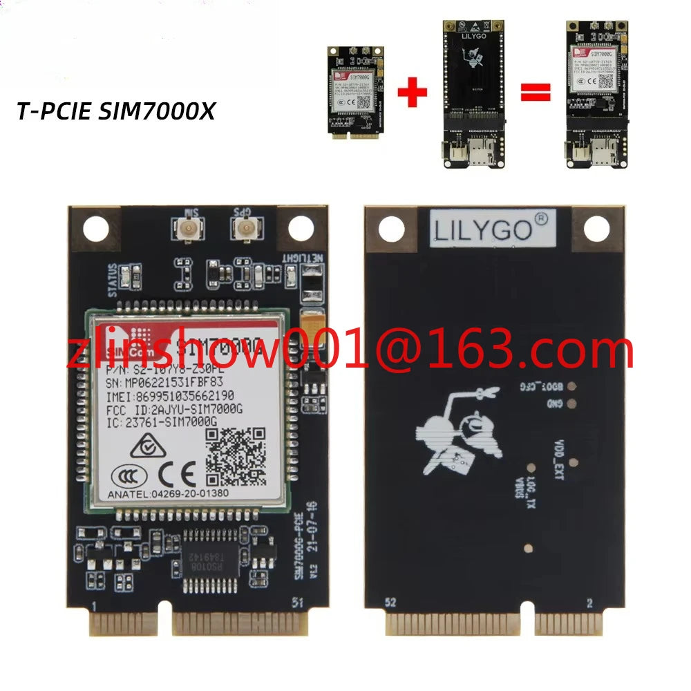 T-PCIE Development Board SIM7000G SIM7000E ESP32 Wireless Module with WIFI Bluetooth Composable Kits