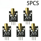 1-100pcs KY-008 Red Laser Module 650nm 3-Pin Dot Diode Transmitter with Copper Head for Arduino, AVR, PIC & MEGA 2560