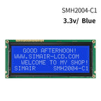 New STN COB 5/3.3V  HD7780 20*4 Dots Screen 2004 Big Character LCD Display 20x4 Blue
