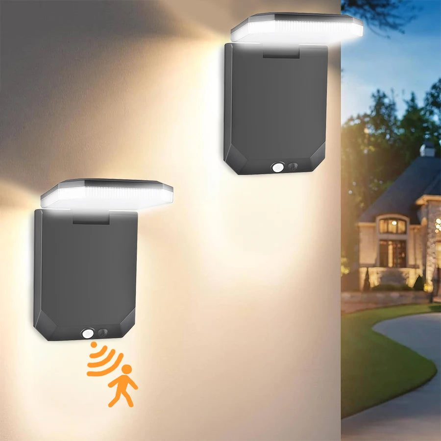 Foldable LED 120° Solar Light Outdoor Wall Lamp Waterproof Spotlights Lamp Motion Sensor Solar 3 Modes Street Light Garden Decor