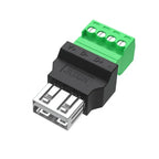 Type A USB Connector USB Plug USB 2.0 Adapter Connector Jack Type-A 4-pin Male/Female Plug 4 pin 4 Pin Screw Terminal Plug