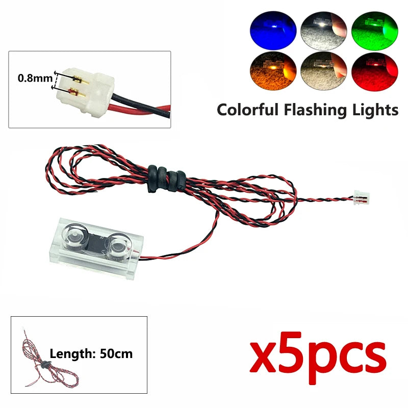 DIY 0.8mm Pin 1x1 1x2 1x4 Length 50cm SMD LED 2835  Remote Control Building Block Flash Lamp City Street Light Bricks