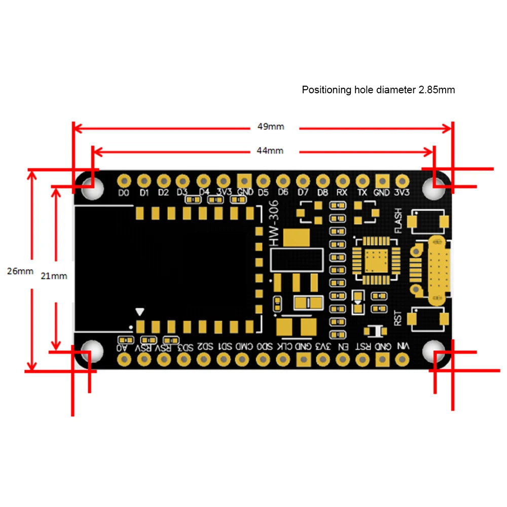 Nodemcu Lua V2.1 ESP8266 ESP-12F WIFI Development Board Micro USB- CH9102X Blackboard with FLASH Button And RST Button