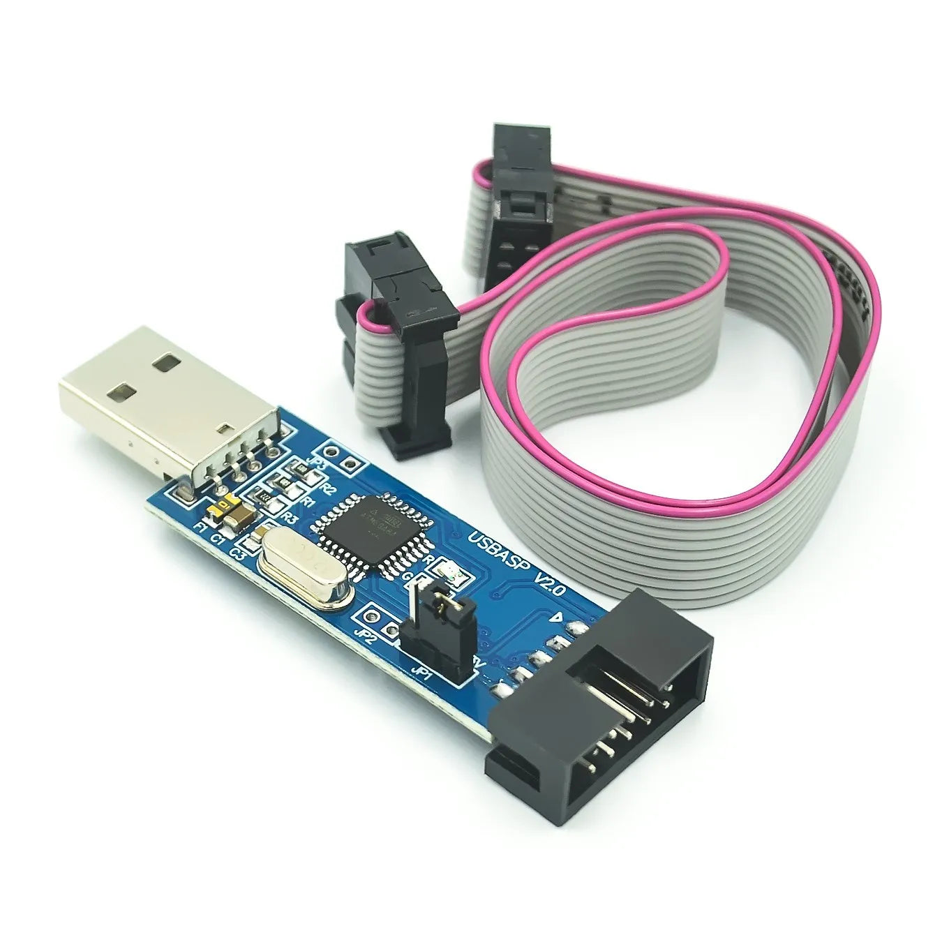 Programador oficial USBASP USBISP AVR, ISP, USB, ASP, ATMEGA8, ATMEGA128, compatible con Win7 64