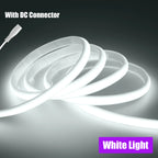 DC12V 24V COB Strip With 2PIN /DC Cable IP67 Waterproof Outdoor Home Decor Flexible Ribbon Rope LED Neon Light 3000K 4000K 6000K