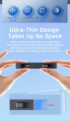 TEUCER UT-60 Slim 60mm PC Case Fan 3500RPM High Airflow CPU Cooler 6/7CM Ultra-thin Cooling Fan