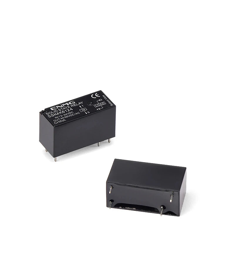 ENMG Small DIN-Rail Solid State Relay 24V 3A 4A 10A DC SSK10D6132 SSR DC to AC 220Vdc with base DC control 5V 24V AC 220V lights