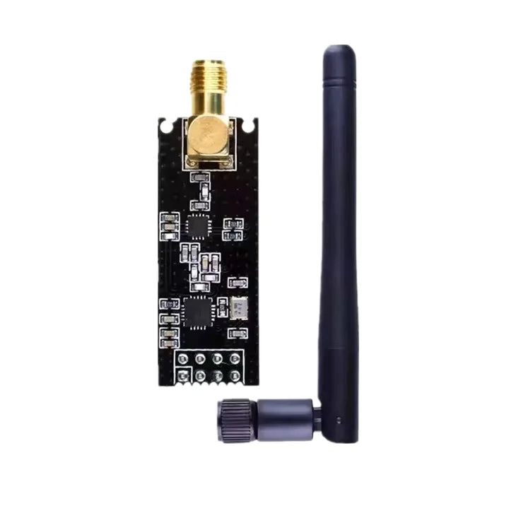 NRF24L01+PA+LNA Wireless Transceiver RF Transceiver Module 2.4G 1100m with Antenna and NRF24L01+ Breakout Adapter with 3.3V
