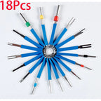 8-38Pcs Car Terminal Removal Tool Kit Depinning Tool Electrical Connector Pin Removal Car Optional Wire Terminal Removal Tools
