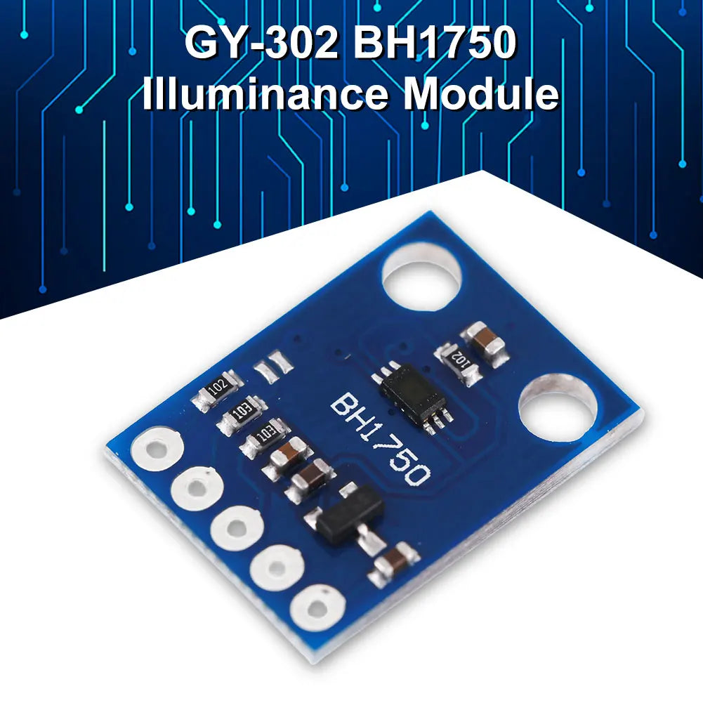 GY-302 BH1750 Digital Optical Intensity Illumination Board 3V-5V Digital Light Intensity Module I2C Interface for Arduino