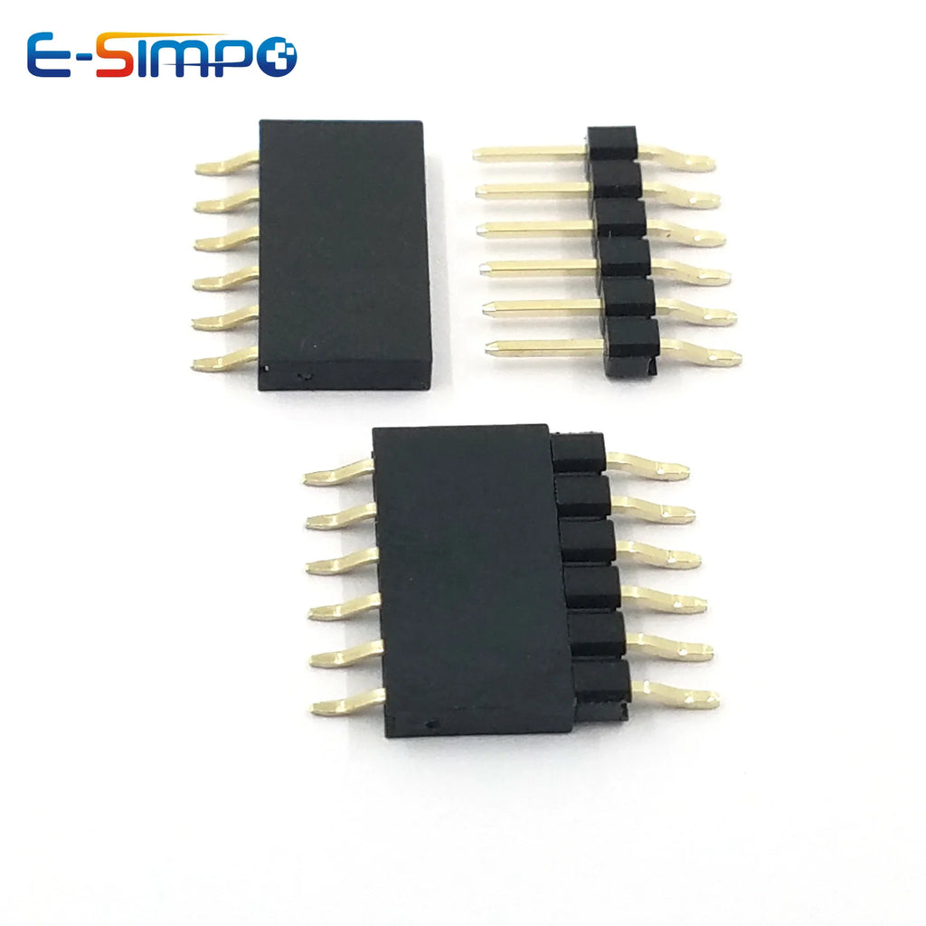 20pcs 0.1" 2.54mm 1x2/3/4/5/6/7/8/40P Single Row Right Angle SMT/SMD Surface Mount PCB PH8.5 Solder Male Female Header Connector