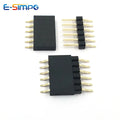 20pcs 0.1" 2.54mm 1x2/3/4/5/6/7/8/40P Single Row Right Angle SMT/SMD Surface Mount PCB PH8.5 Solder Male Female Header Connector