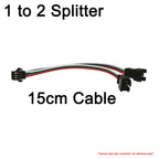 2Pin 3Pin 4Pin SM Splitter Connector 1 to 2 3 4 LED Connector JST Male Female Connector Wire Cable For WS2812 LED Strip Light
