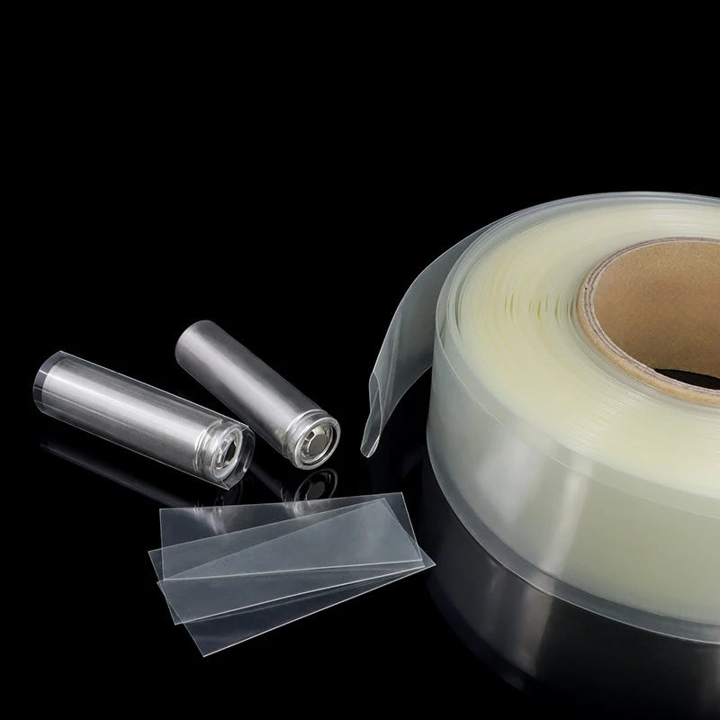 5M Clear Width 25mm ~ 200mm PVC Heat Shrink Tube 18650 Battery Wrap Pack Insulated Cable Protector Sleeve Lithium Film Case
