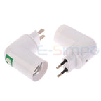 PP-E27 Adjustable E27 LED Light Lamp Bulb Bases Socket Holder Bulb Adapter Plug Converter Adapter Light Lighting EU US Adaptor