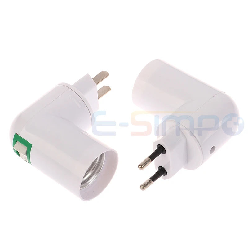 PP-E27 Adjustable E27 LED Light Lamp Bulb Bases Socket Holder Bulb Adapter Plug Converter Adapter Light Lighting EU US Adaptor