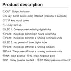 DC 12V Dual LED Display Time Relay Relay Module Timing T2401-N Digital Timer Relay Timing Delay Cycle Time Control Switch Home