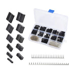 A58Z 620Pcs Connector Kit with Wire Crimper Plier 2.54Mm Pitch 1/2/3/4/5/6 Pin JST SM and 2.54 Mm JST XH Male/Female