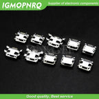 10 Types Each 5PCS Micro USB Female 4/5PIN DIP Type B SMT USB Connectors Jack Tail Sockect Plug Terminals For Diy repair MP3/4/5