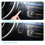 12V Waterproof Car Engine Start Push Button Switch Ignition Starter Silver Stainless Steel/Black Zinc Aluminium Alloy