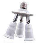 3/4/5 E26 E27 Edison Screw CFL LED Lamp Bulb Base Adapter Anti-Flame PBT Pendant Ceiling Mount Light Socket Splitter Extender