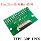 FPC FFC Flexible Cable Adapter Board 0.5mm Pitch Connector SMT to 2.54mm 4P/6P/8P/10P/12P/14P/15P/16P/18P/20P/22P/24P/26P/30P