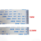 FPC FFC Ribbon Flexible Flat Cable 4P/6P/8P/10P/12P/14P/16P/18P/20 Pin Pitch 0.5MM 1.0MM AWM 20624 80C 60V 6/10/15/20/25/30/40CM