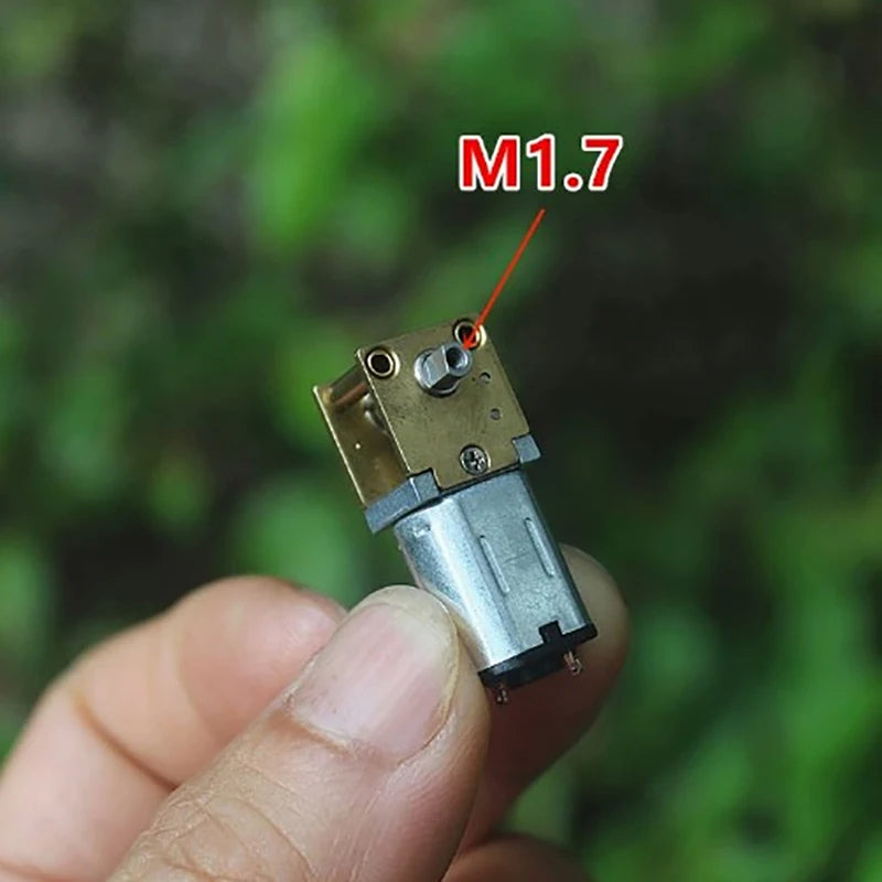 Mini N20 Dual Shaft Gear Motor DC 3V 3.7V 5V 850RPM D-Shaft Large Torque Micro Turbo Worm Full Metal Gear Box Reduction Motor