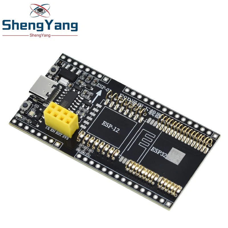 TZT ESP8266 ESP32 Development Board Test Programmer Socket Downloader for ESP-01 ESP01S ESP12 ESP32 Adapter CH340