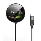 25W Magnetic Wireless Charger Compatible with Apple iPhone 17/16/15, Samsung, Xiaomi Phones, Car, Bedside, Desktop Wireless Indu