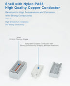 Distribution Block PTFIX 2.5mm² 2/4/6/7/12/13/18/19 Connection Push-in Electric Power Terminal Block Connector Mount on Din Rail