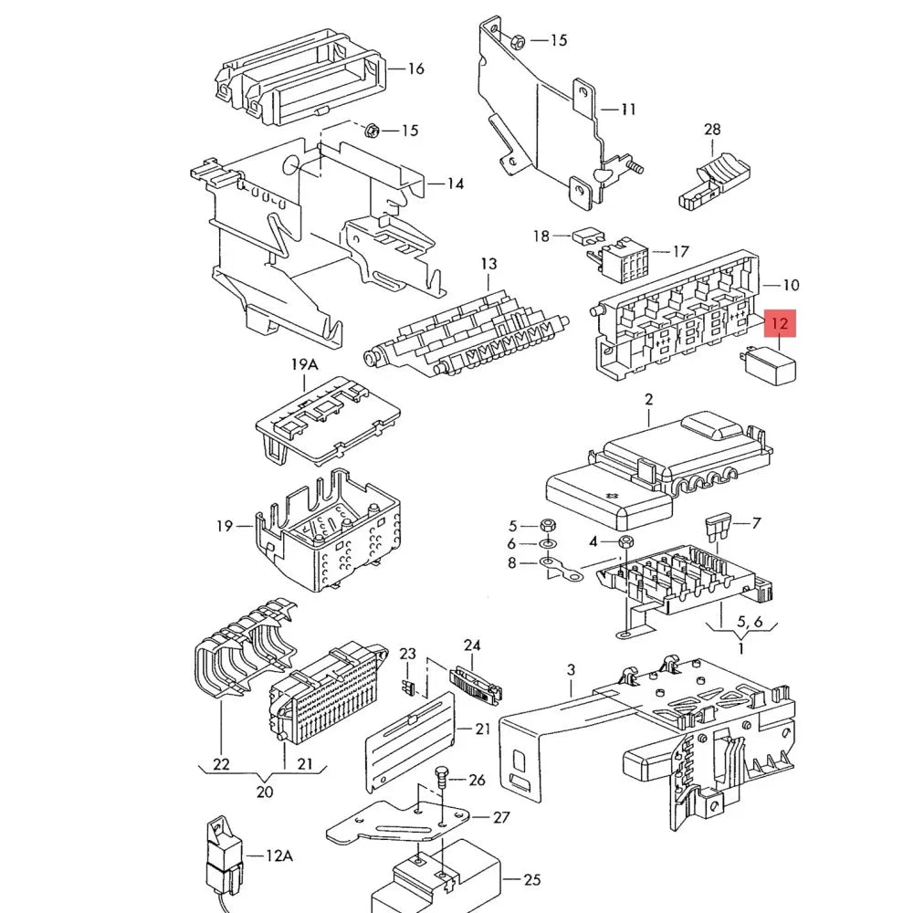 New 409 7 Pin 1J0906383C Fuel Pump Relay For Bora Passat B5 3B Jetta MK4 5 Golf 4 5 6 For A3 S3 TT For Octavia For Toledo