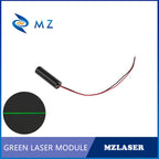Economical Compact Green Line Laser Diode Module 520nm D12mm 5mW 3V 5V 12V 24V Industrial Grade for Woodworking Machinery