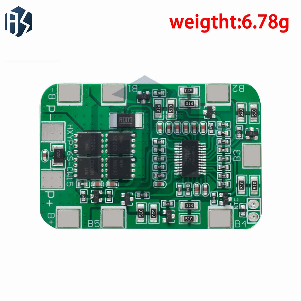 6S 12A/25A 24V 25.2V PCB BMS Protection Board For 6 Pack 18650 Li-ion Lithium Battery Cell Module New Arrival Balanced
